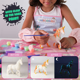 BONNYCO Unicorns Gifts for Girls Painting Kit with 18 Figurines Painting for Kids with Glow in The Dark | Girl Toys 3 4 5 6 7 8 9 10 Years Crafts Kids Gifts Birthday Christmas | Unicorn Toys Niñas BONNYCO