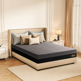 EGOHOME 10 Inch Full Memory Foam Mattress for Back Pain, Cooling Gel Mattress Bed in a Box, Made in USA, CertiPUR-US Certified, Therapeutic Medium Double Mattress, 54x75x10 Black MLILY