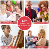 SKRYUIE Paint by Numbers Dragon for Adults, Acrylic Oil Painting by Numbers Kits for Beginner with Paintbrushes Brushes Art Crafts Canvas for Home Decor 16x20 inch / 40x50 cm B21765 SKRYUIE