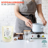 Eco-Lux Essentials 4.4lbs Premium Eco Soy Wax, White, Vegan Cruelty Free, Candle Making from Organic Farm 100% Natural SOYA Wax (4.4, Pounds) The Glowhouse