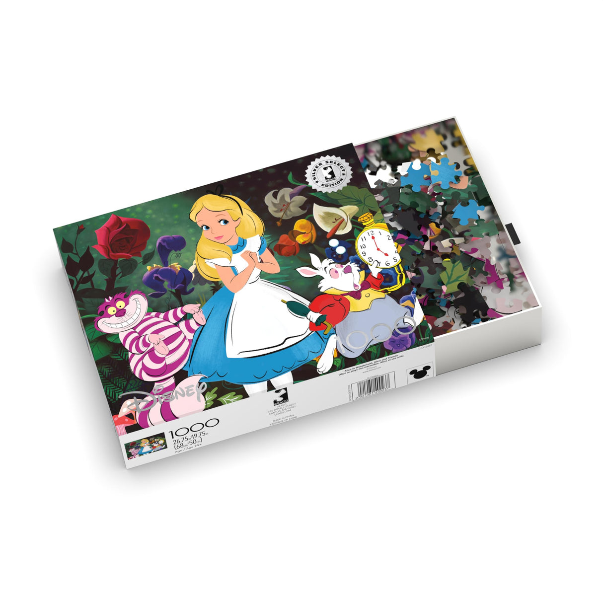 Buffalo Games - Silver Select - Disney - Alice in Wonderland, Alice and Friends - 1000 Piece Jigsaw Puzzle for Adults -Challenging Puzzle Perfect for Game Nights Buffalo Games