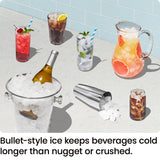 Iceman Dual-Size Ice Maker Countertop - Portable Ice Machine, Large and Small Ice Machine Maker with Self Cleaning, 9 Cubes in 7 Mins, 22lbs/24hrs, for Home, Kitchen, Office, Party, Ice Scoop Included Iceman