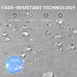 Outdoor Sectional Patio Furniture Set with Fire Pit Table and Swivel Rocking Chairs,11 Pieces Wicker Conversation Sets L Shaped Couch Out Door Sofa Outside Furniture for Garden Deck Yard,Grey POUUIN