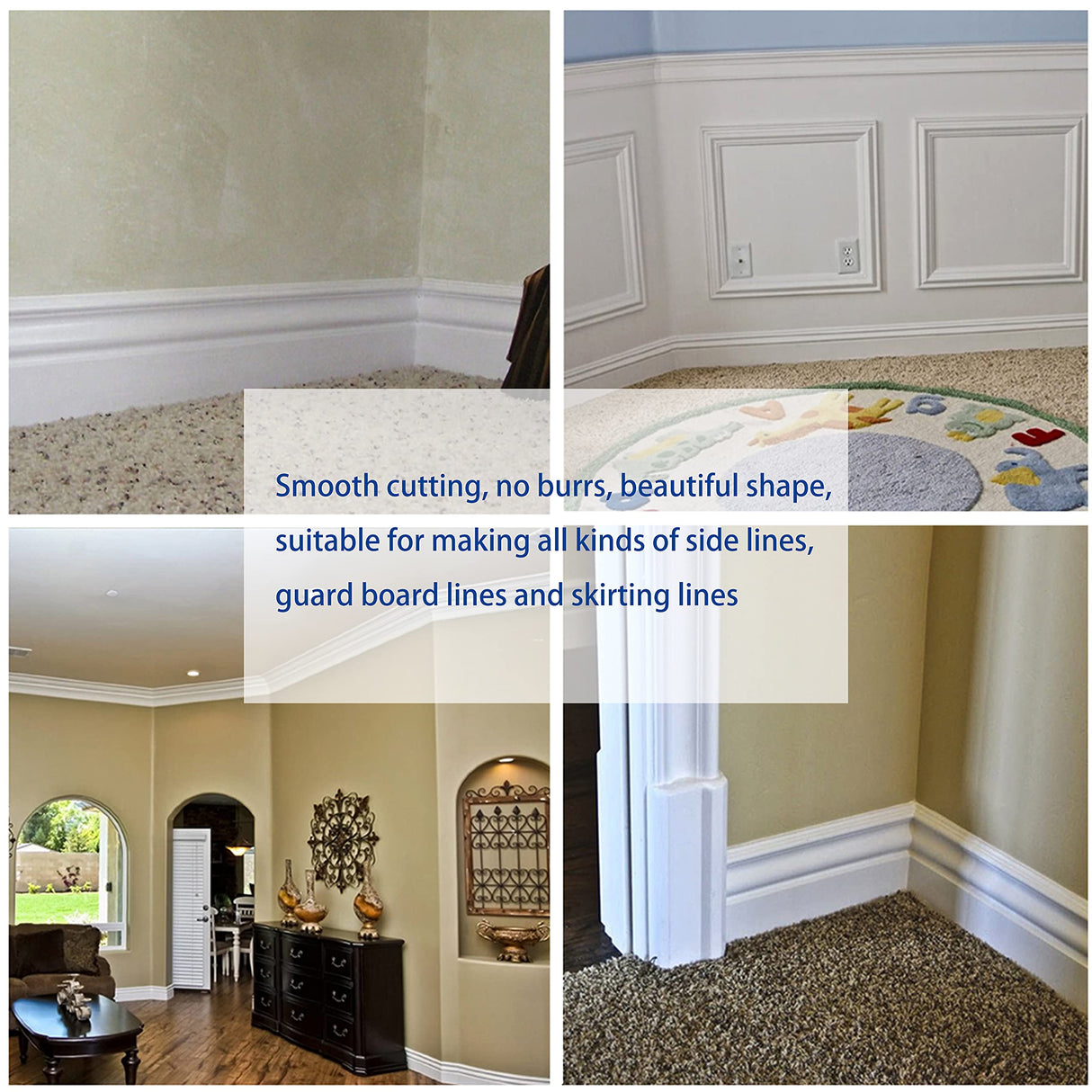 Flytuo 2PCS Architectural Molding Router Bit Set with 1/2" Shank, Enhance Your Woodworking with Corner Rounding & Edge-Forming Flytuo