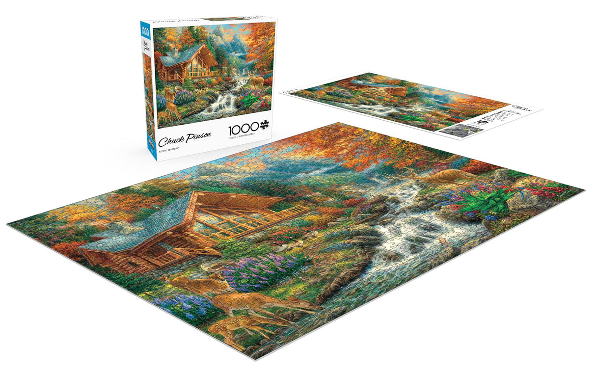 Buffalo Games - Alpine Serenity - 1000 Piece Jigsaw Puzzle with Hidden Images Buffalo Games