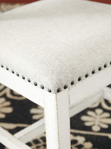 Signature Design by Ashley Valebeck Vintage Farmhouse Cushioned Dining Chair, 2 Count, Whitewash, White Signature Design by Ashley