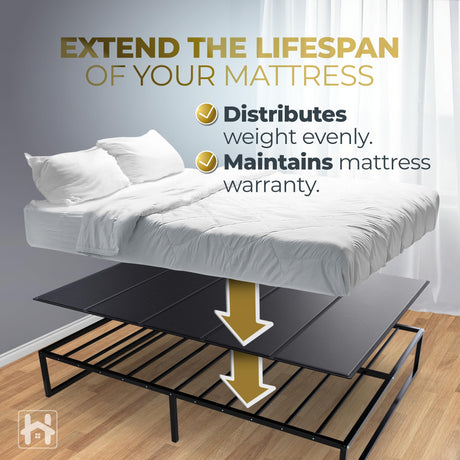 Golden Home Essentials 58in x 80in Bunkie Board Queen Size, Heavy Duty Bed Board for Under Mattress to Stop Sagging Mattress Golden Home Essentials