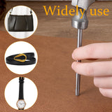 17 PCS Leather Hole Punch, 0.5-7mm Hollow Punch Set Metal Round Leather Punches, Belt Hole Puncher for Belts, Watch Band, Paper, Plastic Aeaocvo