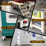 Leveling Casters Retractable Heavy Duty of 440 Lbs Set of 4,Height Adjustable Machine Leveling Feet Plate Castors for Workbench, Heavy Furniture,Machine Equipment(1.5 INCH) QIDSJCCBD