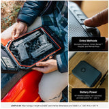 VAULTEK LifePod 20 Full-Size Biometric Lockable Weatherproof Case with Built-in Lock, Steel Security Cable, & TSA Handgun Case or Car Safe, Portable Travel Pistol Safe/Colion Noir Edition VAULTEK