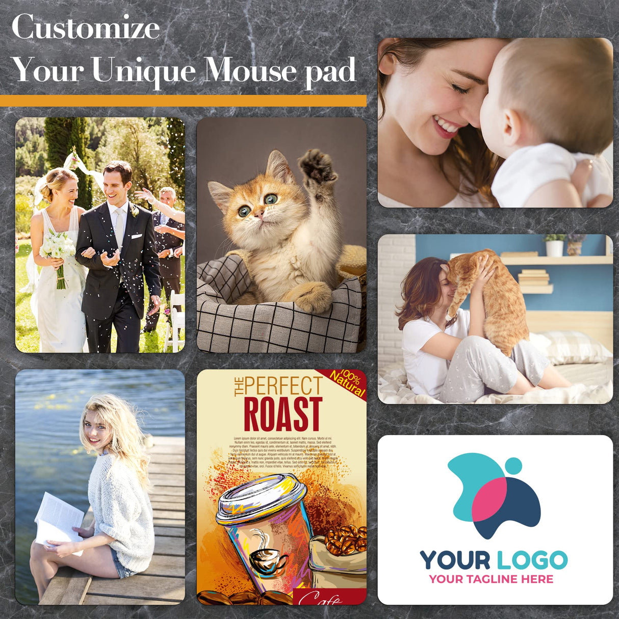 A-SUB Sublimation Mouse Pad Blank Rectangular Blanks 3mm Thick for Transfer Heat Press Printing Crafts 9.4x7.9x0.12 Inches White 11pcs A-SUB