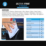 Rolite - RHCMCUF4zCP 's 3 Step System to The Ultimate Shine (4 fl. oz.) with Heavy Cut Compound, Medium Cut Polish and Ultra Fine Finish Combo Pack Rolite