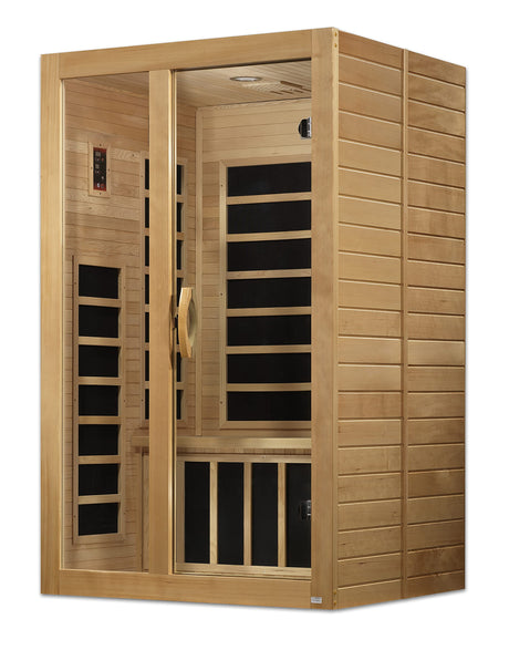 Maxxus Saunas Maxxus Santiago 2-Person Low EMF (Under 8MG) FAR Infrared Sauna, Curb Side Delivery Maxxus Saunas