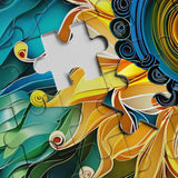 Sunflower Puzzles for Adults 1000 Pieces, Colorful Flower 3D Plant Jigsaw Puzzles Nature, Christian Beautiful Paper Floral Garden Puzzle BBOLDIN