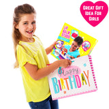 GirlZone Lip Balm Making Kit, 25-Piece Makeup and Lip Gloss Set with Glitters, Stickers & More, Fabulous Girls Toys Age 8 & Great Gift Idea for Kids GirlZone