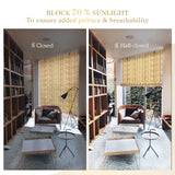 Bamboo Roll-Up Reed Shades - 47" W x 71" H Retro Outdoor Blinds (2 Pack) Tgzwme