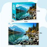 VOLUVOLU 500 Piece Puzzle for Adults, Jigsaw Puzzle,Glacier Park Jigsaw Puzzles 500 Pieces Birthday Party for Family Kids and Adults Funny Puzzle for Adults VOLUVOLU