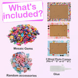 ZALIAFEI 3PCS Mosaic Photo Frame Craft Kit, DIY Crafts Crafts for Girls 8-12, Arts and Crafts Gifts for 10 Year Old ZALIAFEI