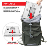 Modern Innovations Portable Camping Oven, Folding Camping Stove for Baking Cinnamon Rolls, Breads, and Muffins, Outdoor Portable Oven for Use with Wood Burning Fire, Propane Stoves, Campers, and More Modern Innovations