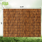 FENRUNXU Natural Bamboo Reed Fence,6FT X 16.4FT Reed Fencing Bamboo Fencing 6FT High Outdoor Privacy Reed Screening for Garden,Balcony,Backyard,Patio FENRUNXU