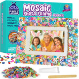 PURPLE LADYBUG DIY Mosaic Photo Frame Craft Kit - Summer Activities for Kids & Teens, Arts & Crafts for Girls 8-12, Birthday Gift for Girls, Fun Craft for Kids Ages 6-12 PURPLE LADYBUG