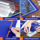 HXMARS Puzzle Storage Folder for 1000-Pieces: Large Capacity Jigsaw Puzzles Organizer Portable with 20 Pockets, Dustproof & Protective Puzzle Accessory HXMARS