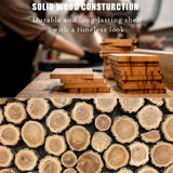 JOLLYMER Floating Wood Mantel Shelf,Rustic Fireplace Mantel Decor,Farmhouse Shelf (48" W x 6" D x 6" H) JOLLYMER