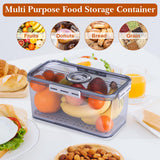 ANYPROLUS Bread Box for Homemade Bread, Bread Boxes for Kitchen Counter Airtight, Time Recording Bread Storage Container with Lid, Bread Containers Storage Airtight Loaf Bread Keeper, Grey ANYPROLUS