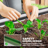 Outsunny 2PCS Galvanized Raised Garden Bed, 7' x 3' x 1' Raised Beds for Gardening with Plant Support Stakes, Rubber Strap Edging and Gloves, Metal Planter Box for Vegetables, Flowers, Silver Outsunny