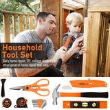 THINKWORK Tool Set - 207 Piece Portable Home Repairing Tool Kit, General Household Hand Tool Set with 13'' Wide Mouth Open Storage Tool Bag, Perfect for DIY, Home Maintenance, Handyman - Gift for Men THINKWORK