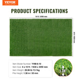 VEVOR Artifical Grass Turf, 6 x 10 ft Thick Grass Rug Indoor Outdoor, 1.38" Realistic Synthetic Grass Mat with Drainage Holes, Perfect for Patio Garden Lawn Home Backyard Dog Mats VEVOR