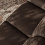 Vesgantti 65" Brown Loveseat, Comfy Small Couch, Mid Century Modern Decor Loveseat Sofa, Couches for Living Room, Small Couch for Bedroom, 2-Seat Sofa Living Room Furniture,No Tool Fast Assembly Vesgantti