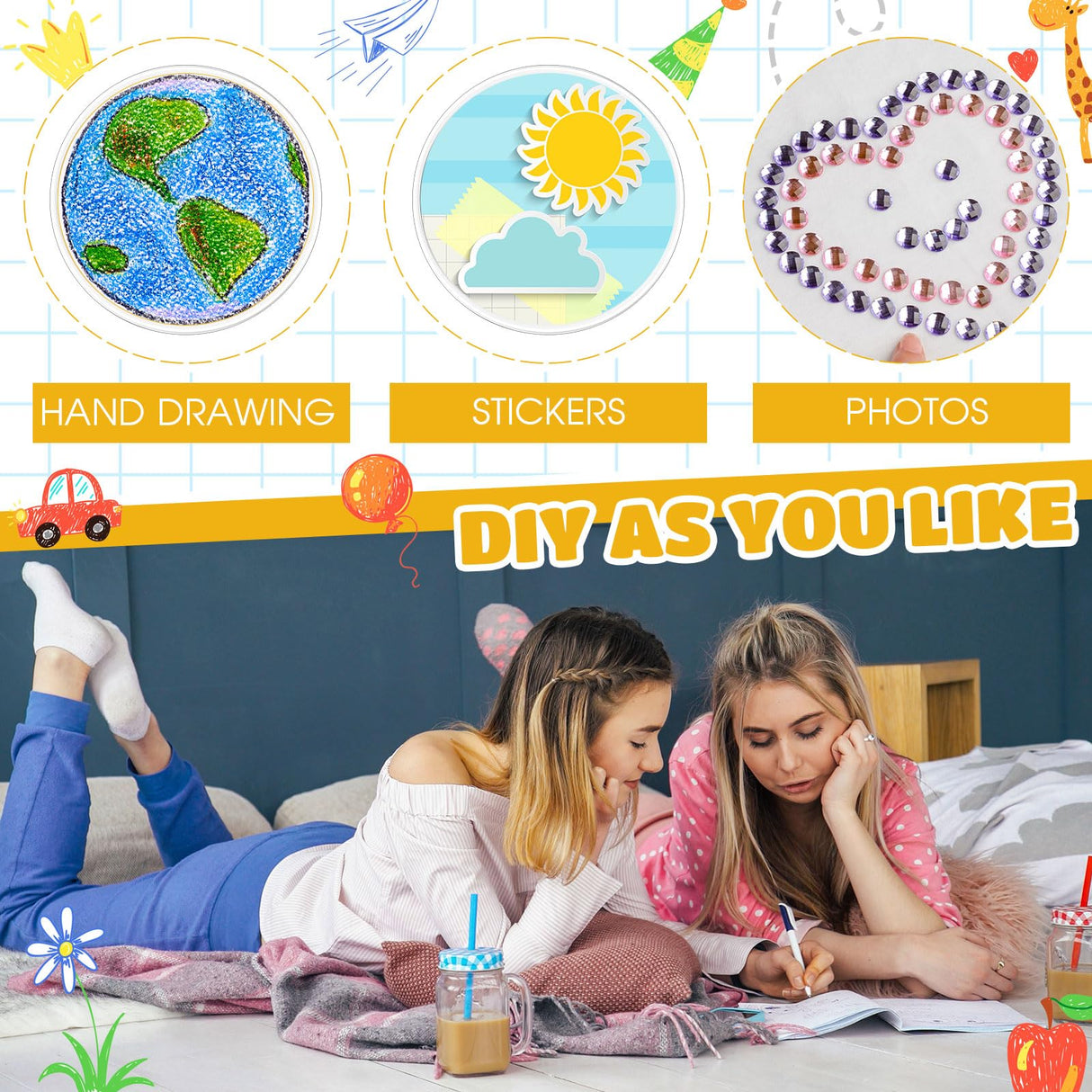 XunYee 20 Pcs Blank White Button Pins 2.25 Inch/ 58 mm DIY Craft Button with Pin White Pins Buttons Design Button Making Kit for DIY Crafts Christmas Craft Supplies, DIY Badges XunYee