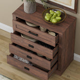 WAMPAT 2 in 1 Dresser with 12 Drawers for Bedroom, Wooden Closet Organizers and Storage, Drawer of Chest for Liviing Room, Hallway, Rustic Brown WAMPAT