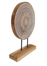 VANIYA CRAFTS® Wooden Carved Handmade Engraved Table Decor Table Sculpture Home Decor Statue for Living Room, Bedroom, Office Desktop, Cabinets, Shelf Decor (Natural White) VANIYA CRAFTS