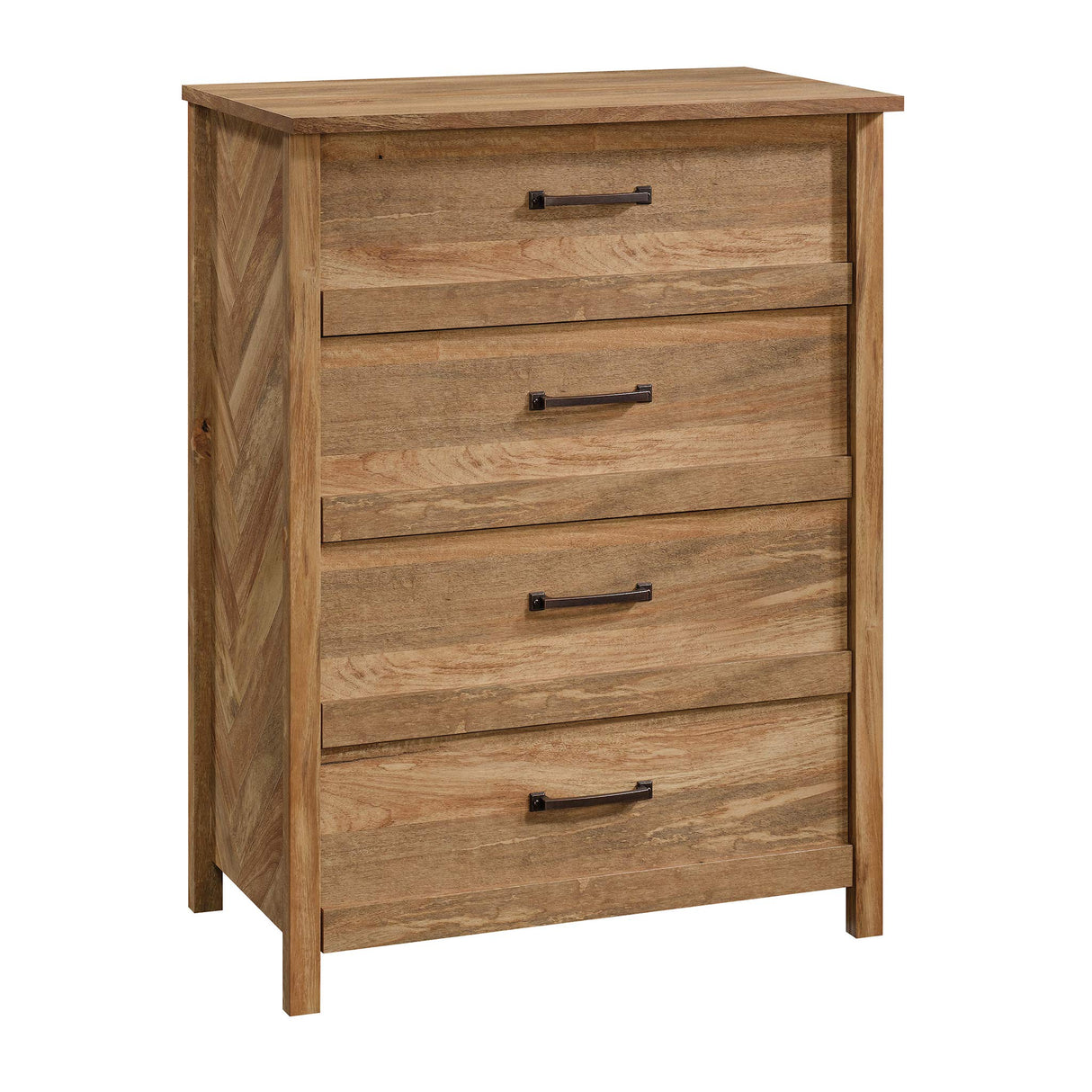 Sauder Cannery Bridge 4-Drawer Chest, L: 31.26" x W: 17.56" x H: 41.5", Sindoori Mango finish Sauder