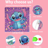 KOJEFCV 4 PCS Diamond Art Painting Kits for Kids,Cartoon Diamond Art for Kids Ages 4-8-12,Cartoon Gem Kit Crafts Beginners for Gift Home Wall Decor(6x6inch) KOJEFCV