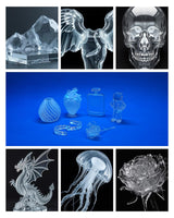 Inslogic Clear 3D Printer Resin, Yellowing & Blue Tint Resistant, Highly Transparent & High Precision & High Stability, 405nm UV-Curing Resin for LCD/DLP/SLA 3D Printing (Clear, 1kg) Inslogic