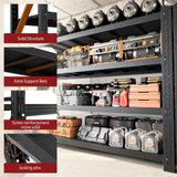RAVIGIN 3000LBS Storage Shelves,48"W Garage Shelving Heavy Duty Metal Adjustable Garage Shelves,Garage Organization Shelving Units industrial shelving for Garage,Warehouse,48" W x 24" D x 69" H,Black RAVIGIN