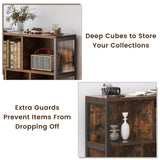 Winkalon Bookshelf, 10 Cube Bookshelf with Canvas Drawer, 3 Tier Wide Bookcase with Adjustable Legs, Metal Bookshelf with Open Stoage for Bedroom, Living Room, Office Winkalon