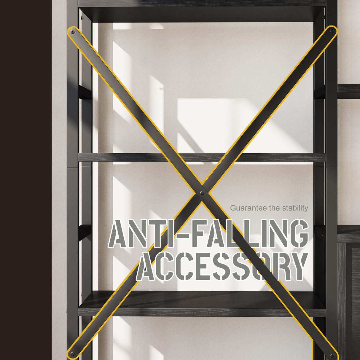 astimey 70x78 “ Triple 6 Tier Book Shelf, Industrial Large Bookcase with Storage Cabinet, Tall Bookshelf with 16 Open Display Shelves Metal Frame Furniture for Living Room Bedroom Home Office Black astimey