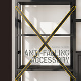 astimey 70x78 “ Triple 6 Tier Book Shelf, Industrial Large Bookcase with Storage Cabinet, Tall Bookshelf with 16 Open Display Shelves Metal Frame Furniture for Living Room Bedroom Home Office Black astimey