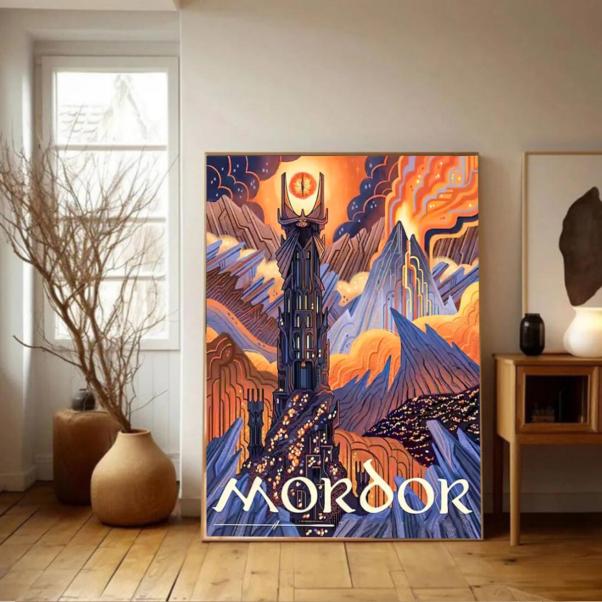 6 Packs Abstract Landscapae Paint by Numbers Kit for Adults,Ring Art DIY Acrylic Oil Painting Paint by Numbers Kits on Canvas,Adult Paint by Number Kits Drawing Paintwork for Home Decor 9.8x13.8inch Yijingtop