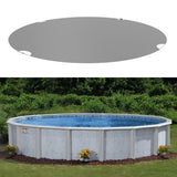 TANG 22' ft Round Pool Covers for 18 Feet Round Above Ground Tank Spa Pool Covers Winter Leaf Pool Covers Wire Rope Hemmed All Edges 4ft Overlap, Trampoline Cover (18', Light Grey) TANG