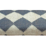 LR Home Alexei Tan/Black Upholstered Bench for Bedroom End of Bed | Farmhouse Checkered Accent Bench for Living Room, Bedroom, or Entryway Seating | Long Rectangle Sitting Bench | 47"W x 16"D x 18"H L.R. Resources Inc