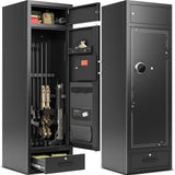 KAER 15-17 Gun Safe,Gun Safes for Home Rifle and Pistols,Large Capacity Gun Safe Rifle,Multi-Function Gun Cabinet,Sturdy Anti-Theft Gun Safe with Handgun Racks, Magnetic Lamp(Unassembled) KAER