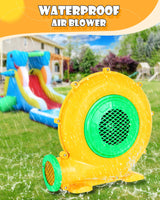 Step4Fun Bounce House Air Blower for Inflatables, 480 Watt ETL Certified Electric Blower, Perfect for Inflatable Bounce House Water Slide and Bouncy Castle Indoor & Outdoor Yellow Step4Fun