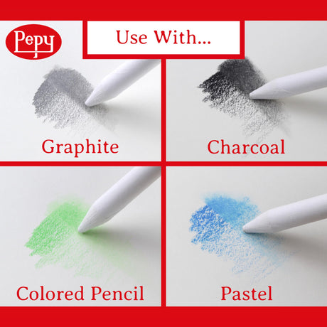 Pepy 6 PCS Blending Stumps for Drawing, Shading, Blending, Charcoal, Graphite, Colored Pencil, Pastel, Oil Pastel; Art Blenders for Paper Sketch Drawing Pepy