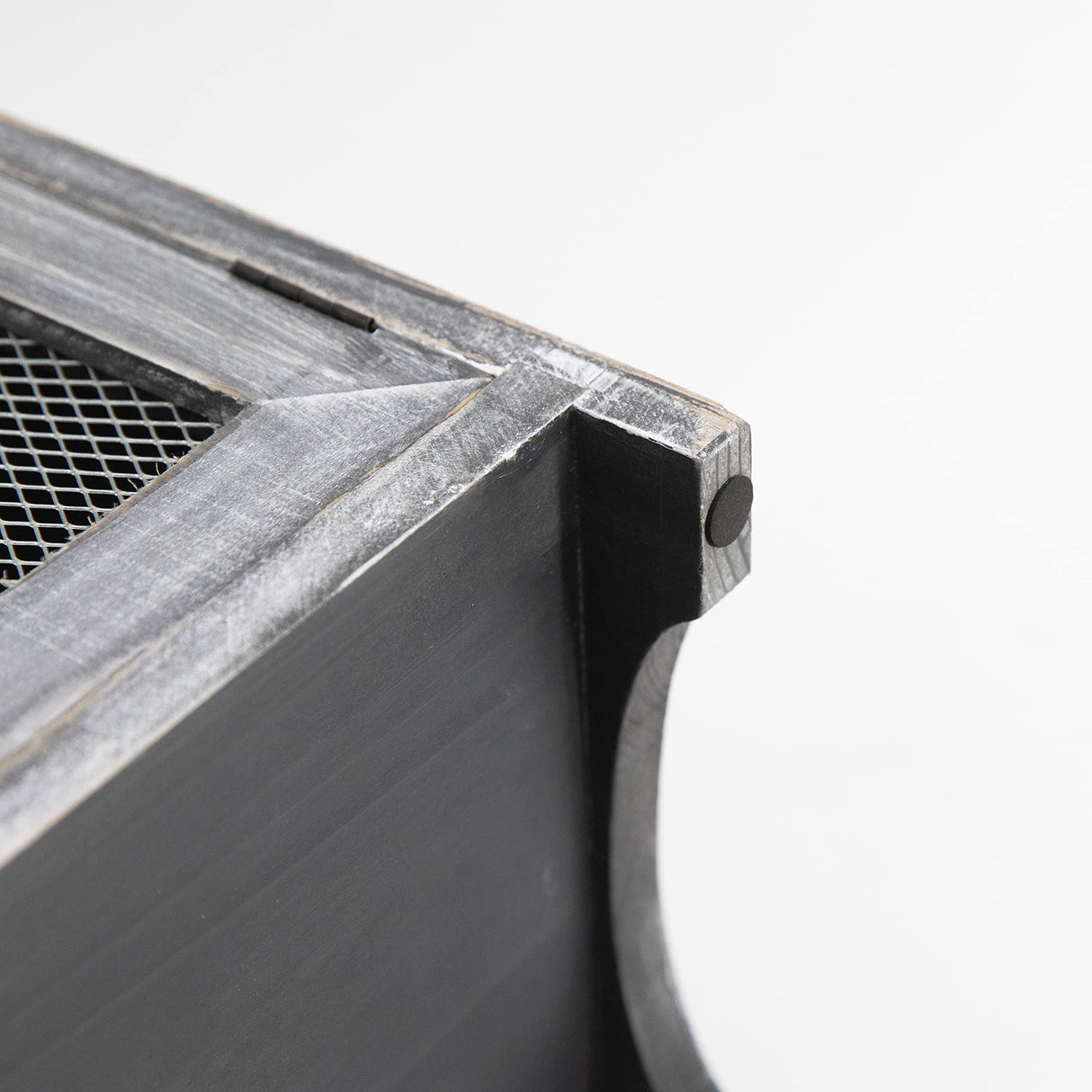 COLLECTIVE HOME - Storage Cabinet, Mini Countertop Cabinet, Wood Organizer for Kitchen Living Room Bedroom Bathroom Office with Magnetic Door, 14.5 x 6.5 x 10 (Gray) COLLECTIVE HOME