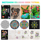 PRINA 81 Drawing Set Sketching Kit, Pro Sketch Stuff Art Supplies with Rainbow, Colored, Graphite, Watercolor, Metallic, Charcoal Pencils, Sketchbook, Coloring Book, Gift Case for Artists Adults Kids PRINA